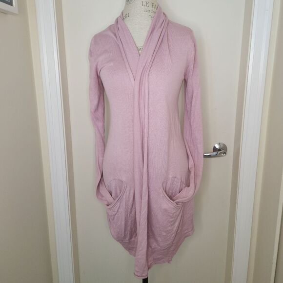 Aritzia Wilfred pink silk cardigan - Picture 1 of 9